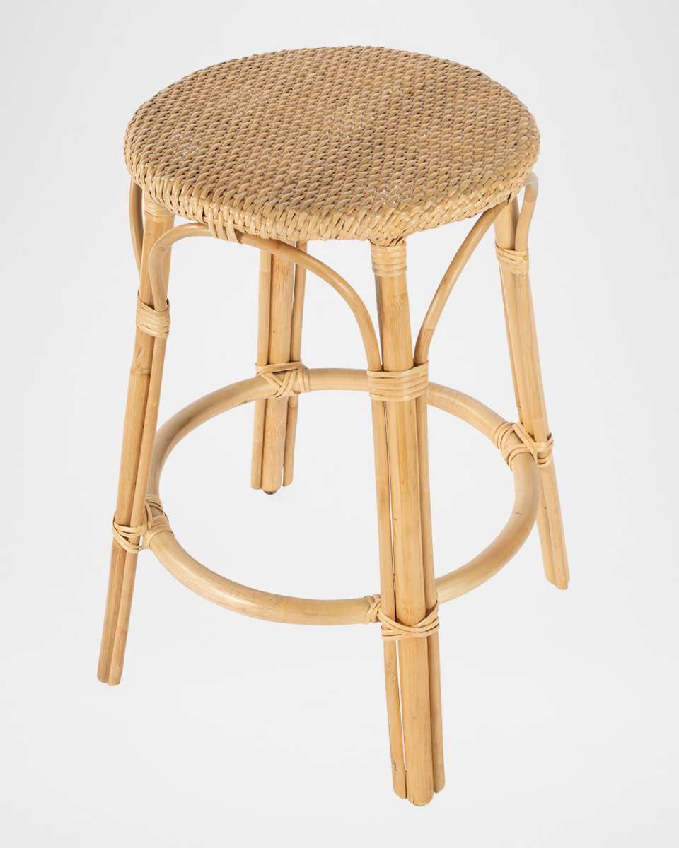 Tobias 24" Rattan Counter Stool, Natural